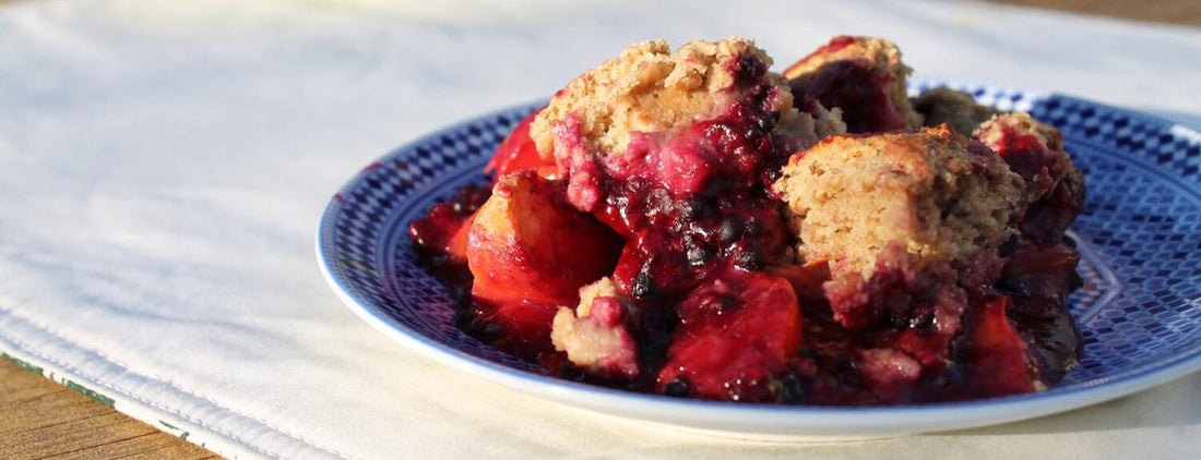 Blackberry-Peach Cobbler