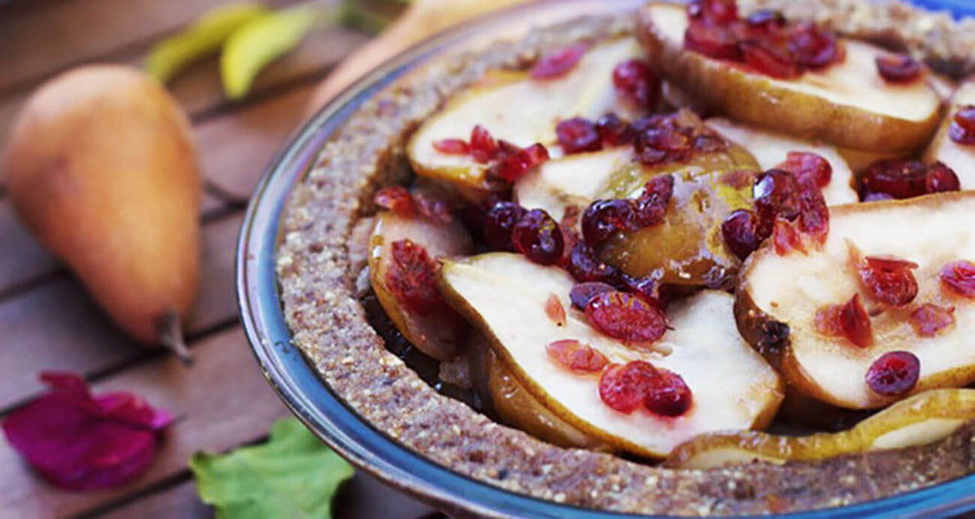No-Bake Cranberry Pear Tart