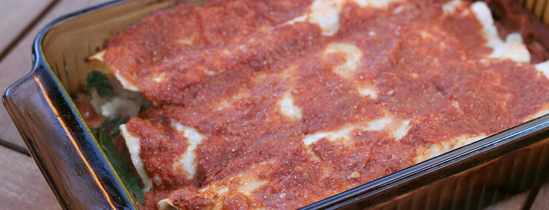 Plant-Based Potato Enchiladas