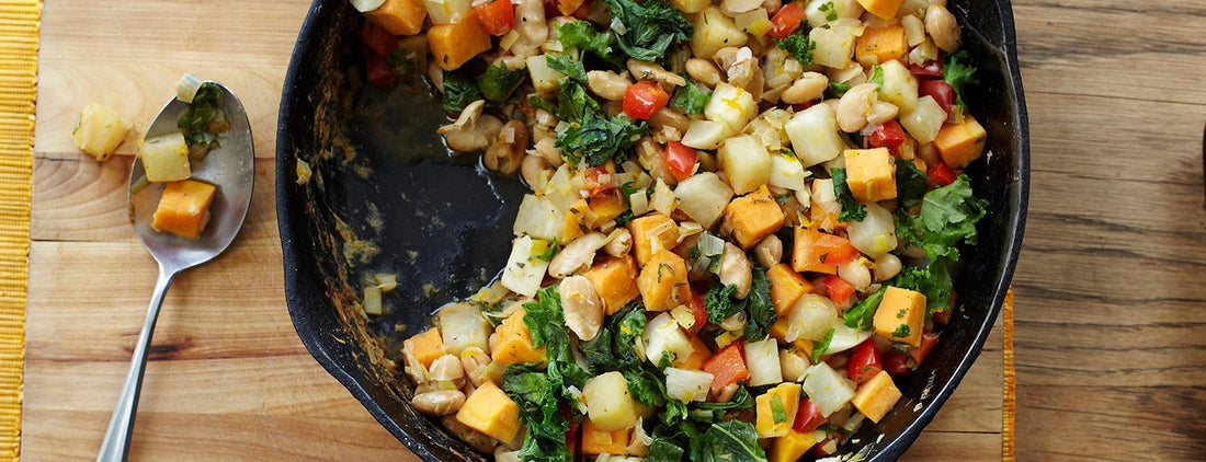 Vegetable White Bean Hash