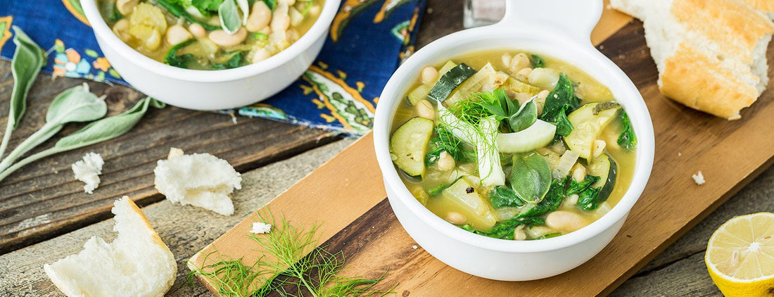 Zingy Italian White Bean Soup