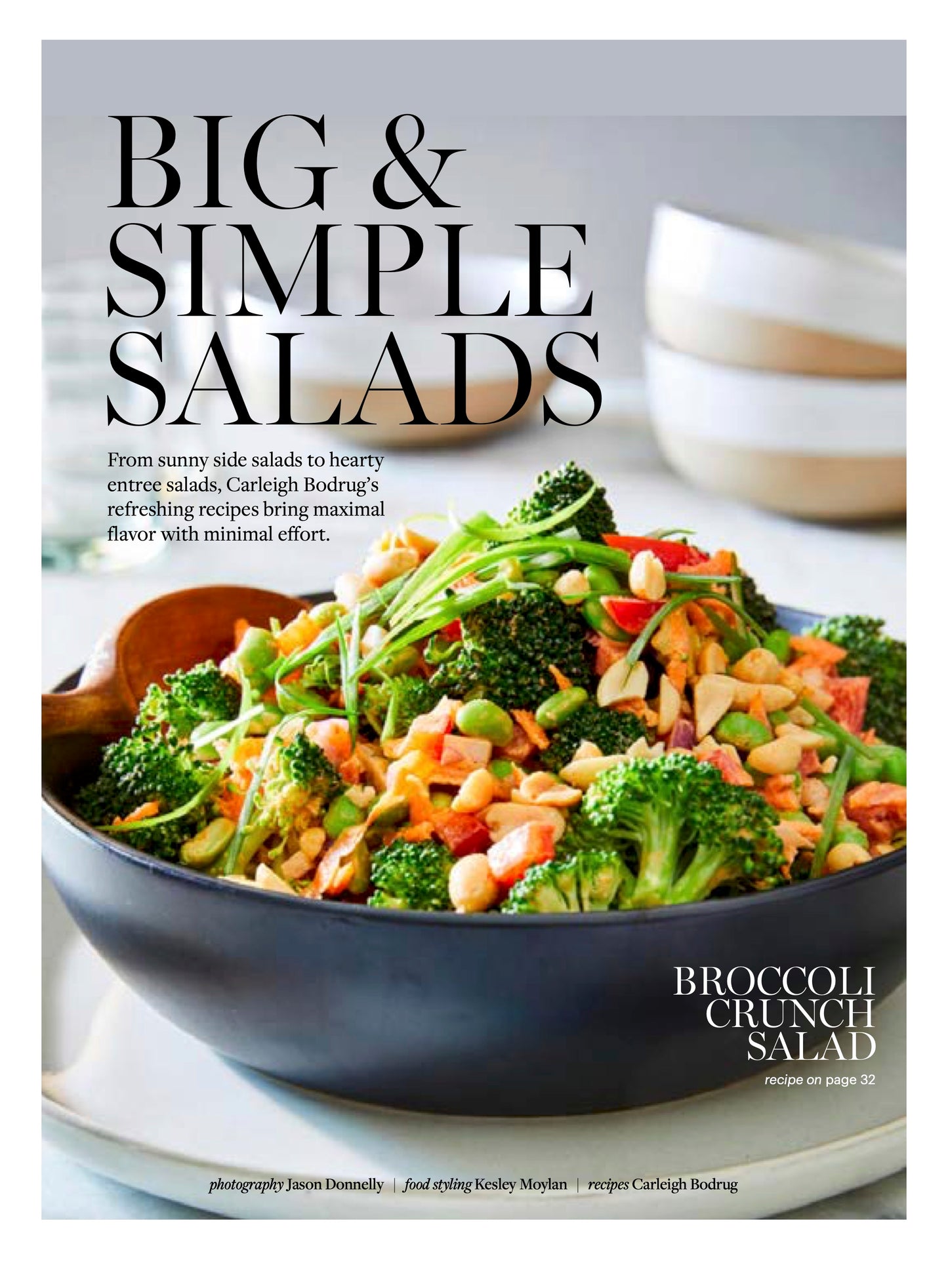 Big and Simple Salads, with a photo of Broccoli Crunch Salad