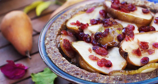 No-Bake Cranberry Pear Tart