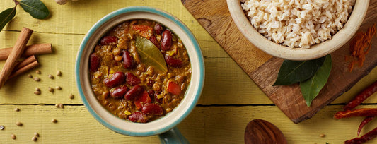 Fragrant Kidney Bean Lentil Dal