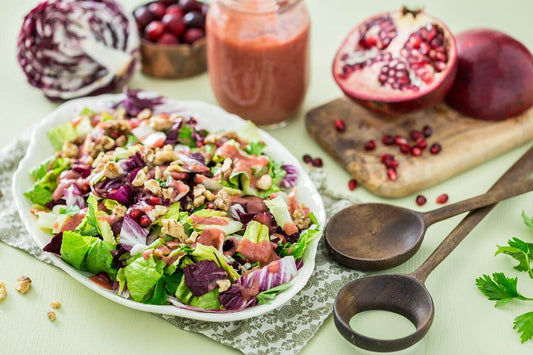 Radicchio Salad with Cranberry Orange Dressing