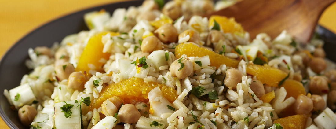 Rice Salad with Fennel, Orange, and Chickpeas