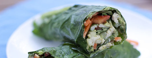 Veggie Wraps with Herbed Hummus