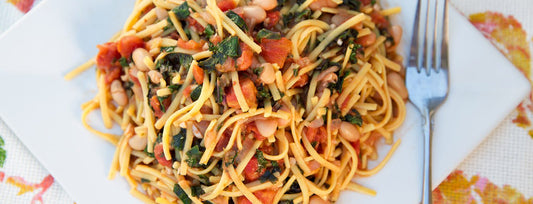 White Beans with Greens, Garlic and Tomato