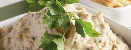 White Bean Hummus with Fresh Thyme and Basil