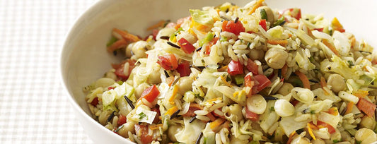 Wild Rice, Cabbage and Chickpea Pilaf