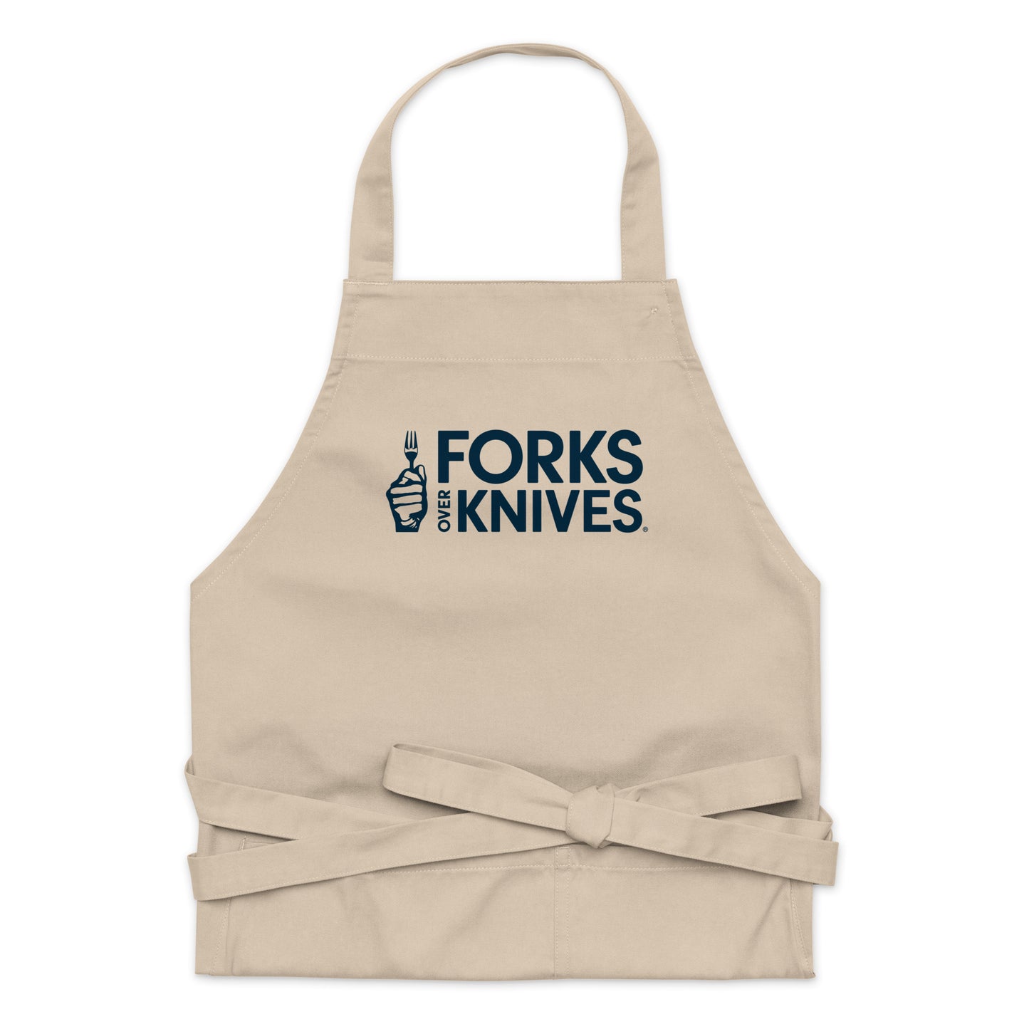 Forks Over Knives Organic Cotton Apron - Natural