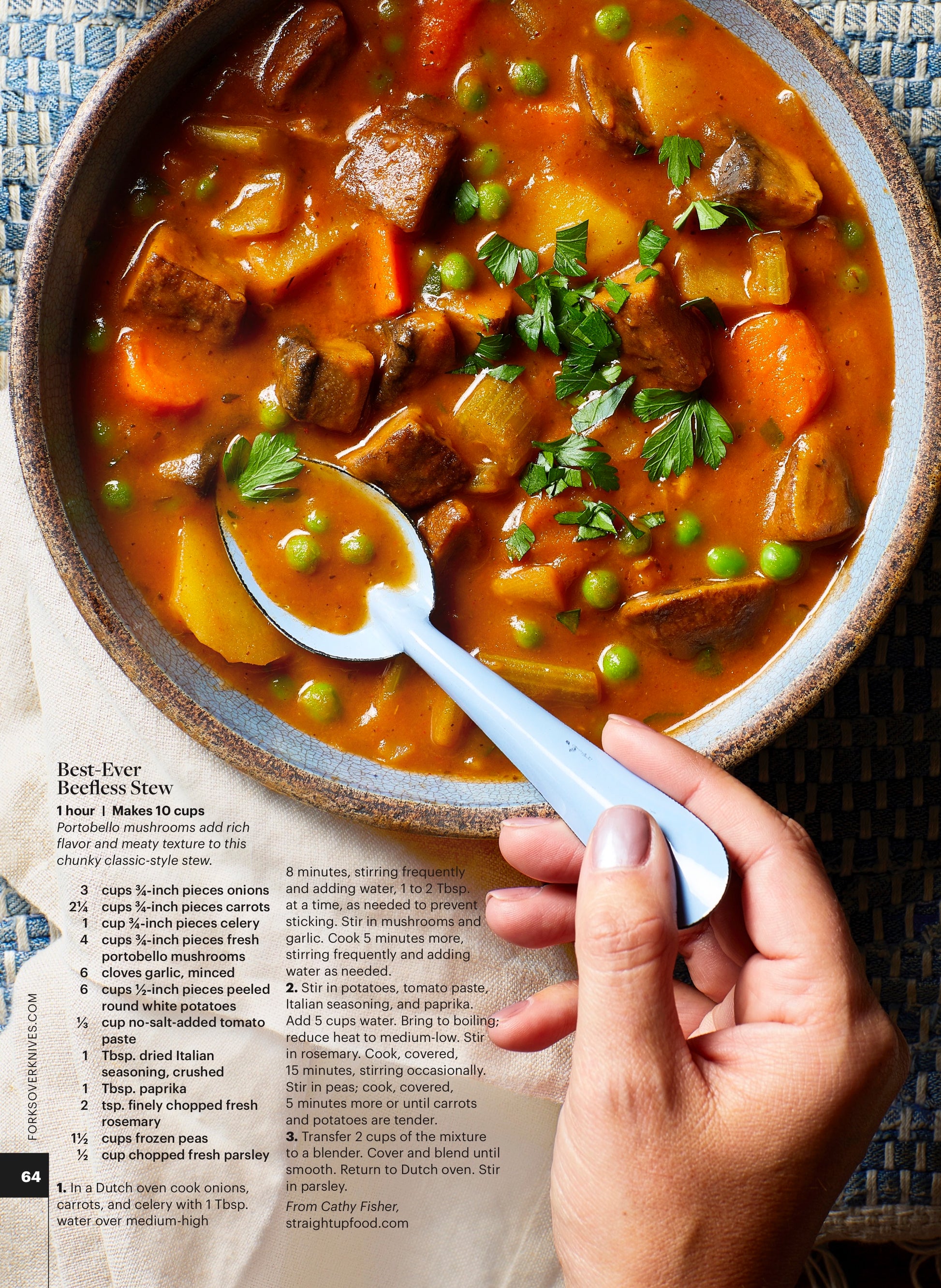 A bowl of Best-Ever Beefless Stew