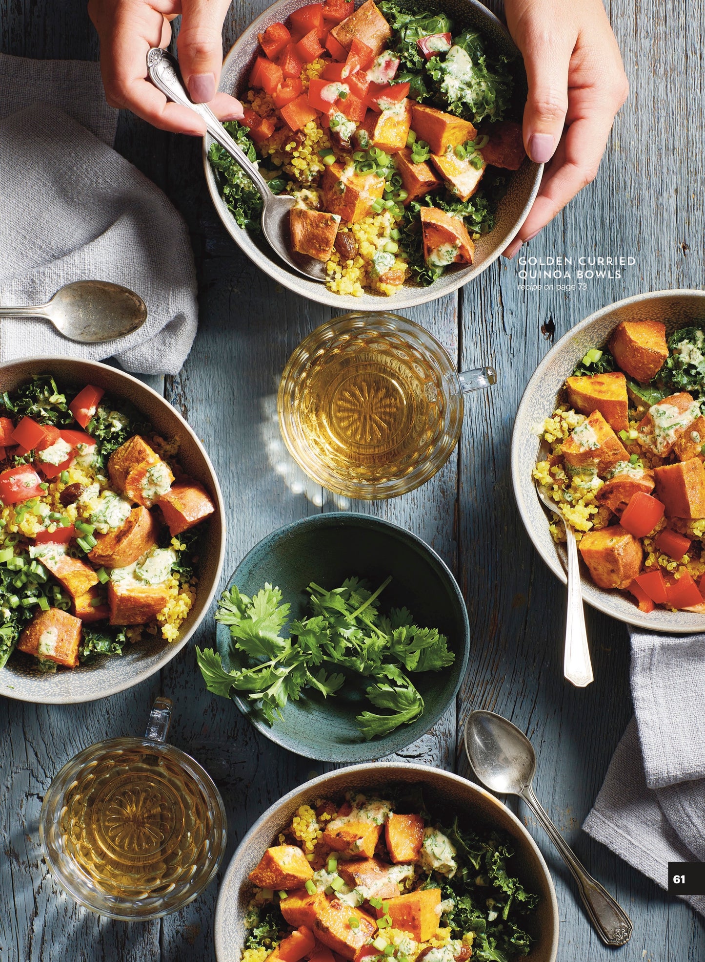 Golden Curried Quinoa Bowls