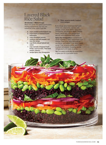 Layered Black Rice Salad