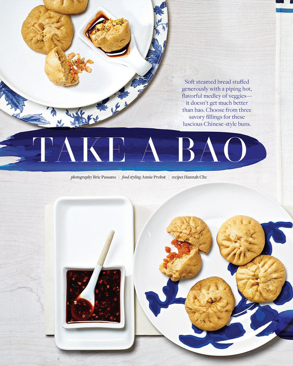 Plates of Bun Bao